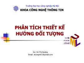 Phân tích thiết kế hướng đối tượng