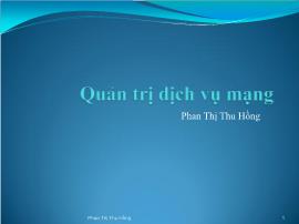 Quản trị dịch vụ mạng