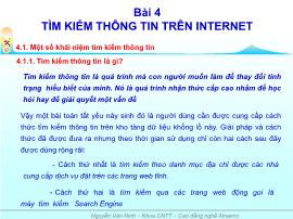 Quản trị mạng - Bài 4: Tìm kiếm thông tin trên internet