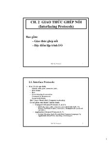 Quản trị mạng - Chương 2: Giao thức ghép nối (interfacing protocols)