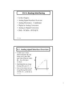 Quản trị mạng - Chương 6: analog interfacing