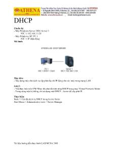 Quản trị mạng - DHCP