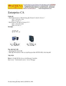 Quản trị mạng - Enterprise CA