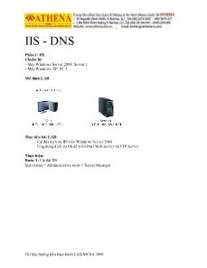 Quản trị mạng - IIS - DNS
