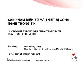 Sản phẩm điện tử và thiết bị công nghệ thông tin