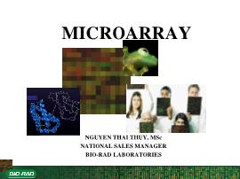 Sinh học - Microarray