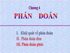 Tâm lý học - Phán đoán