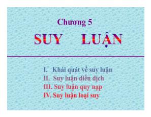 Tâm lý học - Suy luận