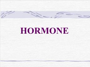 Tế bào nhân sơ - Hormone