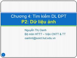 Tìm kiếm dữ liệu - Dữ liệu ảnh