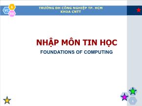 Tin học văn phòng - Phần 1: Giới thiệu máy tính