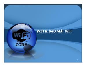 Wifi và bảo mật wifi